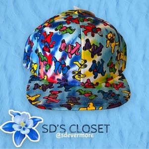 NWT Grateful Dead Dancing Bears Tie Dye SnapBack Hat